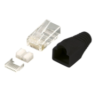 LogiLink MP0022 Connecteur RJ45 paquet de 100 noir/transparent