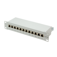 LogiLink NP0052 Panneau de brassage RJ-45 Cat6a en acier gris 1U