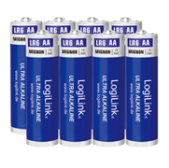 Piles alcalines LogiLink LR6F8 AA 1,5 V 8pk 1700 mAh