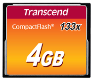 Carte mémoire MLC Transcend CompactFlash 133x 4GB 50MB/s
