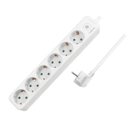 LogiLink LPS247 1,5 m 6 prises CA Type F Intérieur IP20