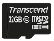 Transcend microSDHC 32GB Classe 10 90MB/s avec adaptateur