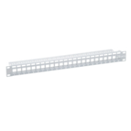 LogiLink NK4044 Gestionnaire de câbles 1U à montage en rack en métal gris