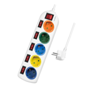LogiLink LPS258 1,5 m 5 prises AC intérieur Type F IP20