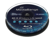 MediaRange MR499 BD-R 25 Go, paquet de 10