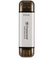 Transcend ESD310 512 Go USB-A/C 3.2 Gen2 1050MB/s Argent