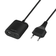 LogiLink PA0256 Adaptateur secteur intérieur 5 V 2,4 A 1,5 m Noir