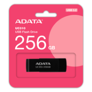 Clé USB 3.2 Gen 1 ADATA UC310 256 Go, noir, rotatif