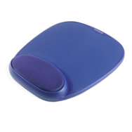 Tapis de souris en mousse avec repose-poignet - Kensington bleu