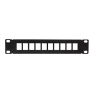 LogiLink ACT108 Panneau Keystone Acier Noir 10"