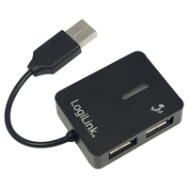 LogiLink Concentrateur USB 2.0 4 ports 480 Mbps Noir