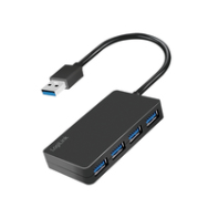 Hub LogiLink USB 3.2 4 ports noir