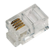 Connecteur LogiLink RJ10, paquet de 100, plaqué or