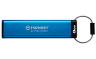 Kingston IronKey Keypad 200 8GB USB-C 3.2 Gen 1 Blå Säkert Minne