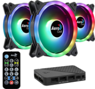 Pack de ventilateurs AeroCool DUO12 PRO, 3x120 mm ARGB, silencieux