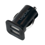 LogiLink PA0118 Adaptateur allume-cigare de voiture 5V 2.1A Noir