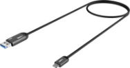 EMTEC T750A - 32 Go - USB Type-A / Lightning - 3.2 Gen 1 (3.1 Gen 1) - Câble - Noir - Gris