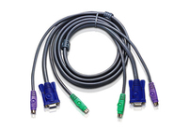 ATEN 2L-5002P/C - Câble clavier/vidéo/souris (KVM)