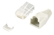 Connecteur LogiLink RJ45, paquet de 100, plaqué or