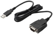 Adaptateur HP USB vers port série noir professionnel