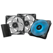Ventilateur d'ordinateur arctique P14 PWM PST RGB 0dB 3pcs contrôleur