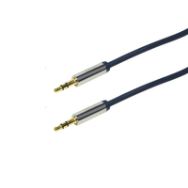 Câble audio LogiLink 0,3 m 3,5 mm Bleu