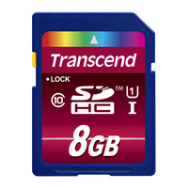 Transcend SDHC 8GB Classe 10 UHS-I 600x 90MB/s U1
