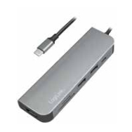 Adaptateur multiport USB-C LogiLink UA0343 HDMI/USB/SD