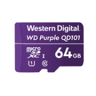 Carte mémoire microSDXC WD Purple SC QD101 64 Go Classe 10 U1 (stockage)