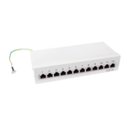 LogiLink NP0017A Panneau de brassage en acier gris Cat6 1U