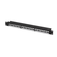LogiLink NK4065 Gestion des câbles en acier noir 1U