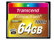 Carte mémoire MLC Transcend CompactFlash 1000x 64GB 160MB/s