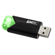 EMTEC Click Easy - 64 Go - USB Type-A - 3.2 Gen 1 (3.1 Gen 1) - Sans capuchon - Noir - Vert