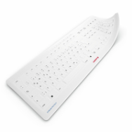 Cherry 61510017 - Housse de clavier - Silicone - 463 mm - 164 mm - 100 g - Gris