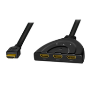 LogiLink HD0040 Commutateur HDMI Noir ABS
