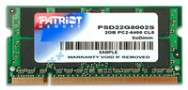 PATRIOT DDR2 2 Go CL5 PC2-6400 (800 MHz) SODIMM