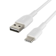 Belkin CAB001BT3MWH - 3 m - USB A - USB C - Blanc