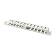 LogiLink ORCC01G Chemin de Câbles Acier Gris 1U 19"