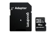 GoodRam M1AA - 16 Go - MicroSDHC - Classe 10 - UHS-I - 100 Mo/s - 10 Mo/s