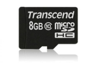 Transcend microSDHC 8GB Classe 10 UHS-I 600x 90MB/s U1