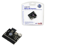 LogiLink Adapter S-ATA to IDE + IDE to S-ATA - Black - 0.35 m