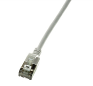 Câble Ethernet LogiLink Slim U/FTP Cat6a RJ45 1m