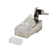 LogiLink MP0033 Lot de 50 connecteurs RJ45 Doré