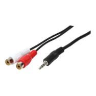 Câble adaptateur LogiLink 5 m 3,5 mm vers 2xRCA