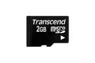 Carte mémoire Transcend microSD 2GB 20MB/s