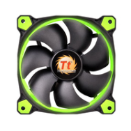 Ventilateur de boîtier d'ordinateur Riing 12 12 cm noir, vert