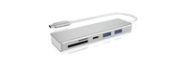 Hub USB-C avec lecteur de cartes ICY BOX IB-HUB1413-CR