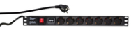 LogiLink PDU7C01 7 prises CA Type F 230V 16A 3500W