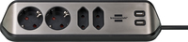 Brennenstuhl 1153590410 Multiprise 4 prises 2m IP20 noir/argent