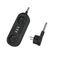 LogiLink LPS262U 1,5 m 2 prises secteur intérieure IP20 1,5 mm²